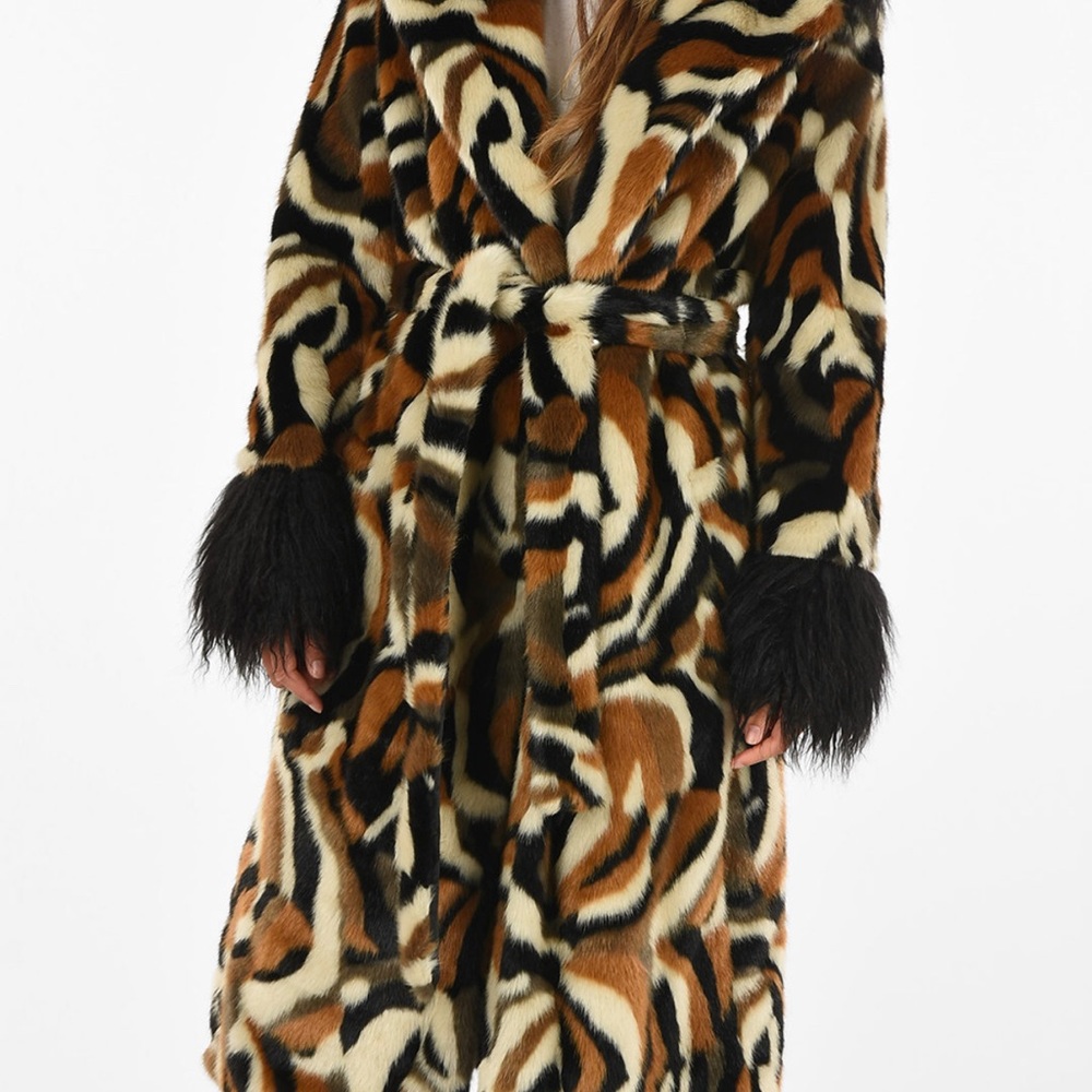STAUD faux fur coat - Coraline